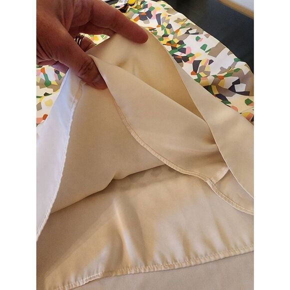 Nick & Mo abstract printed dress fully lined whimsy buttons size large - Picture 8 of 8